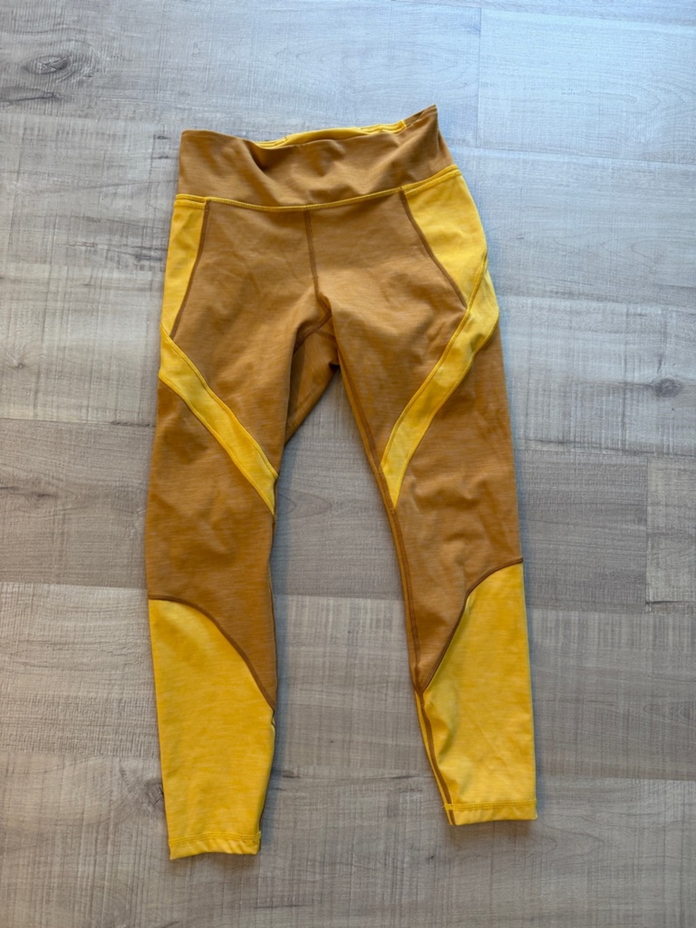 lululemon athletica Two-Tone Mustard & Yellow Leggings